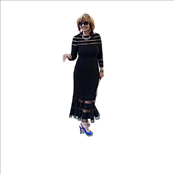 Tadashi shoujo black gown - Picture 1 of 11
